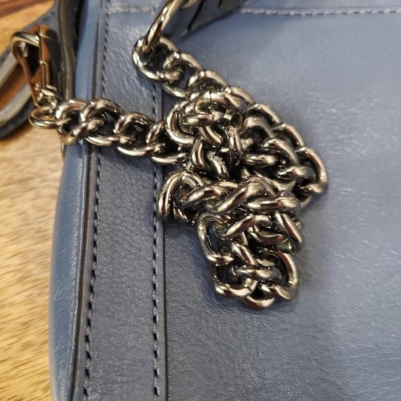 Rebecca Minoff Blue Leather Crossbody - Picture 2 of 6